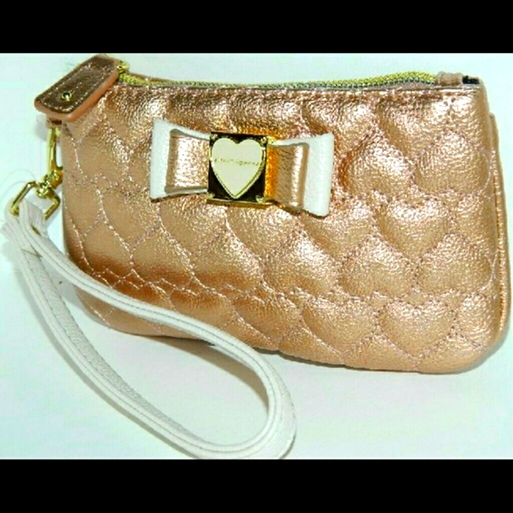 NWT- Betsey Johnson Metallic Copper Wristlet - Picture 3 of 4